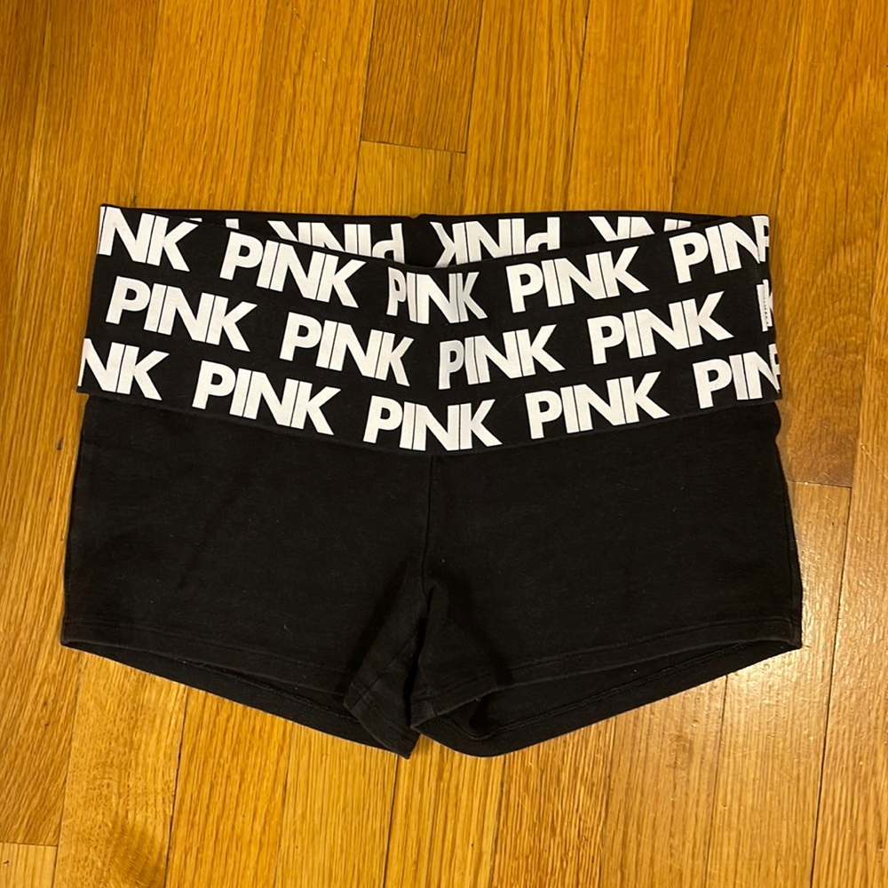 Victoria Secret Pink yoga fold over shorts size small